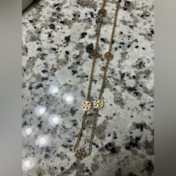 Tory Burch Logo Station Necklace - Picture 7 of 8